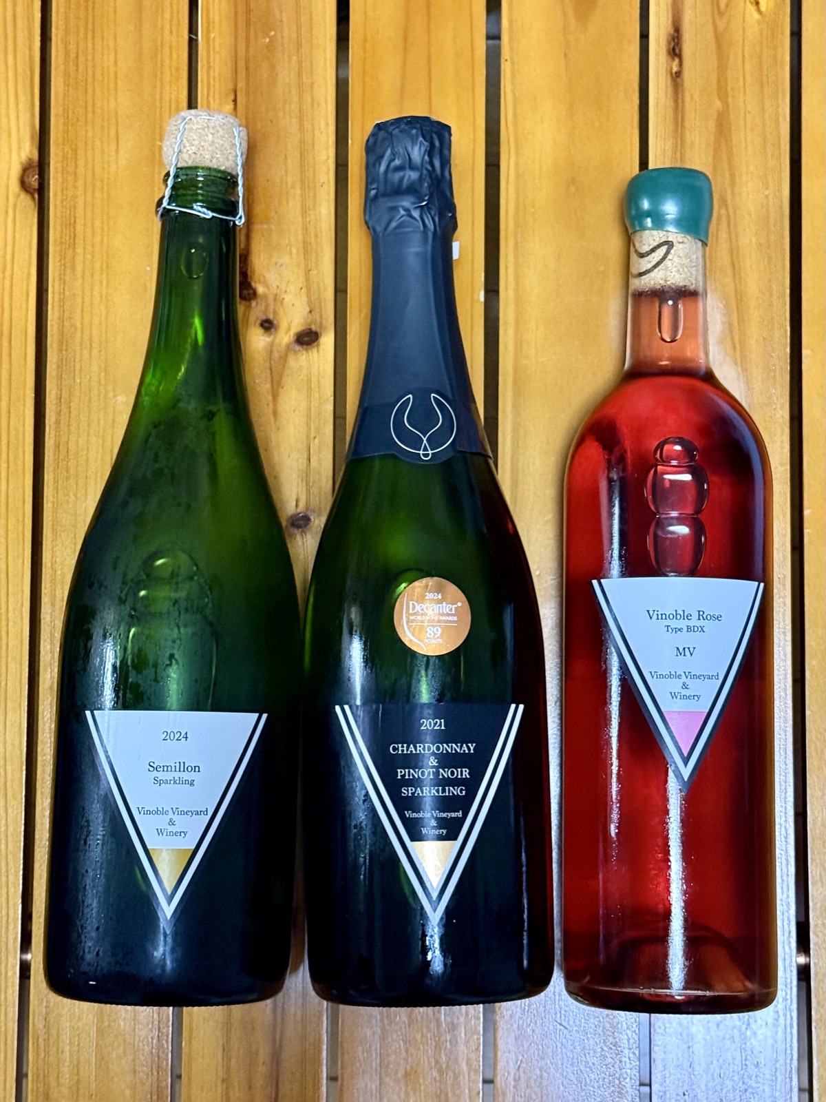 Vinoble Vineyardで購入した3本